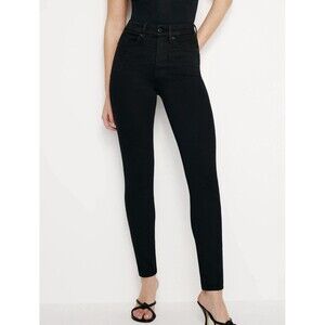 GOOD AMERICAN Women’s LEGS SKINNY JEANS  Black  Sz  6/28